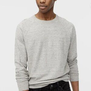 Large J. Crew Men's Gray Pullover Sweater Crew Neck 100% Cotton